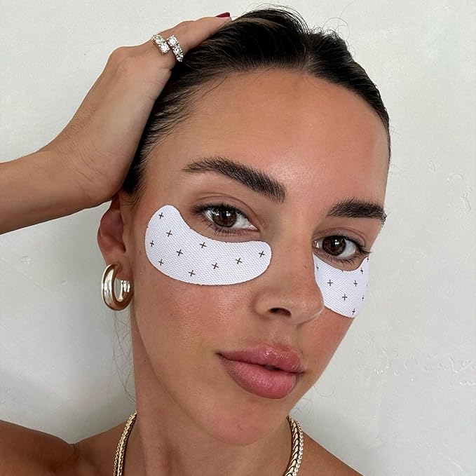 '+ Lux Unfiltered Cooling Under Eye Patches - Anti-Slip Caffeine Infused Korean Eye Mask - Reduces Puffiness, Brightens, & Hydrates Skin - Fragrance Free, Vegan, & Cruelty Free - 10 Count