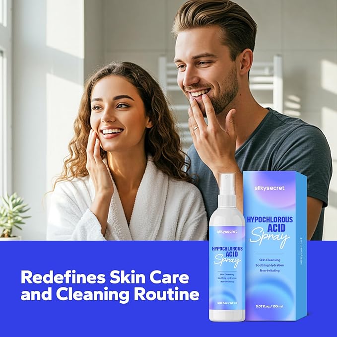 Hypochlorous Acid Spray (5 Fl Oz), Hypochlorous Acid Spray for Face & Body, Eyelid Cleanser, HOCl Facial Mist for Skin Cleansing & Soothing, Sensitive& Redness Reducing Skin Care