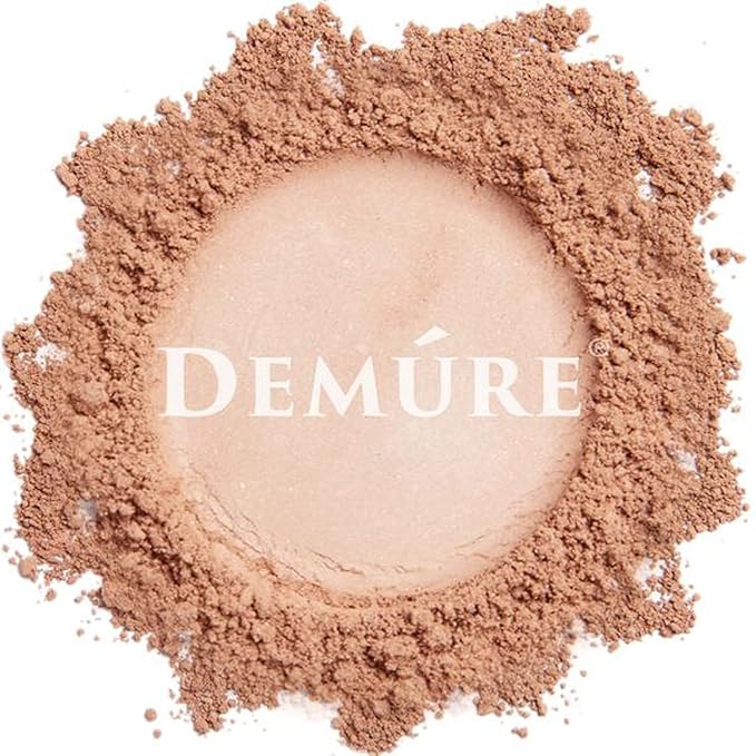 DEMURE Mineral Blush Makeup (Natural Radiance), Loose Powder, Neutral, Satin Finish, 12 Shades, Cruelty Free
