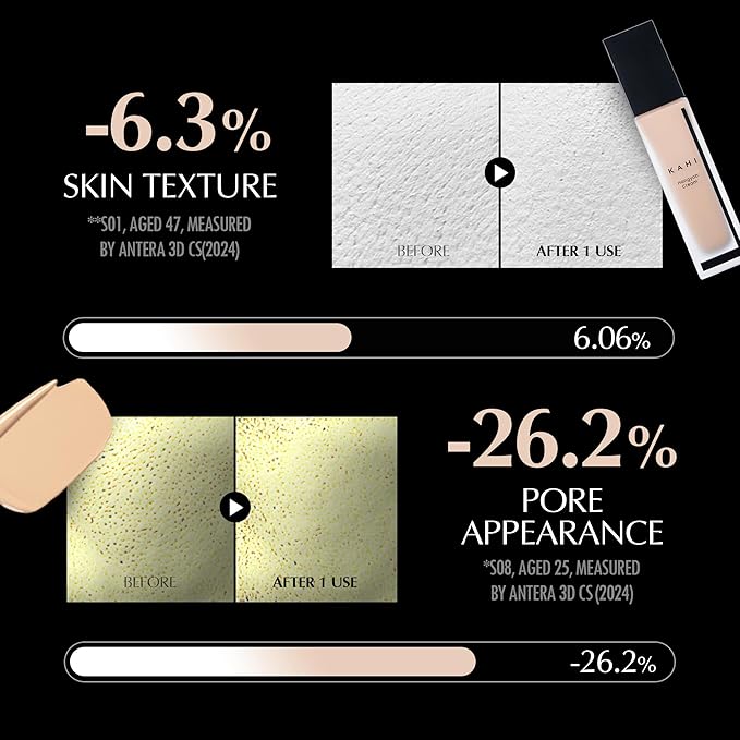 KAHI Single Veil Cream | Hangyob Foundation | Korean Tinted Moisturizer | Hydrating Perfect Cover BB Cream | Korean Skincare Makeup | Collagen Concealer Sun Cream Foundation 1.01 fl oz