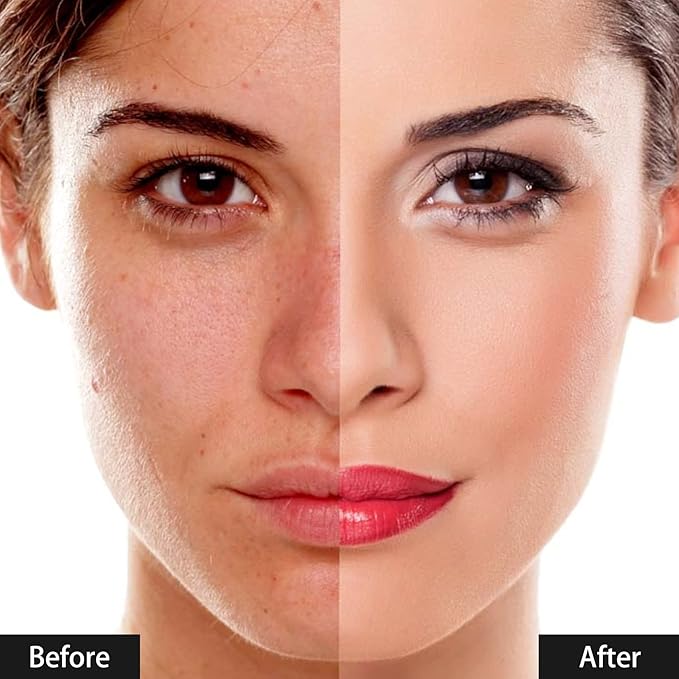 Foundation Makeup Concealer, Medium-to-Full Coverage Foundation Cream, Long Lasting Waterproof Up to 12HR Hybrid Setting Powder (Deep Bronze-A09)