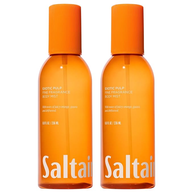 Saltair Body Mist 2 Pack - Fine Fragrance, Lightweight Body Spray Mist with Exotic Pulp Scent. Long Lasting Perfume Mist. 2x 8oz Bottles