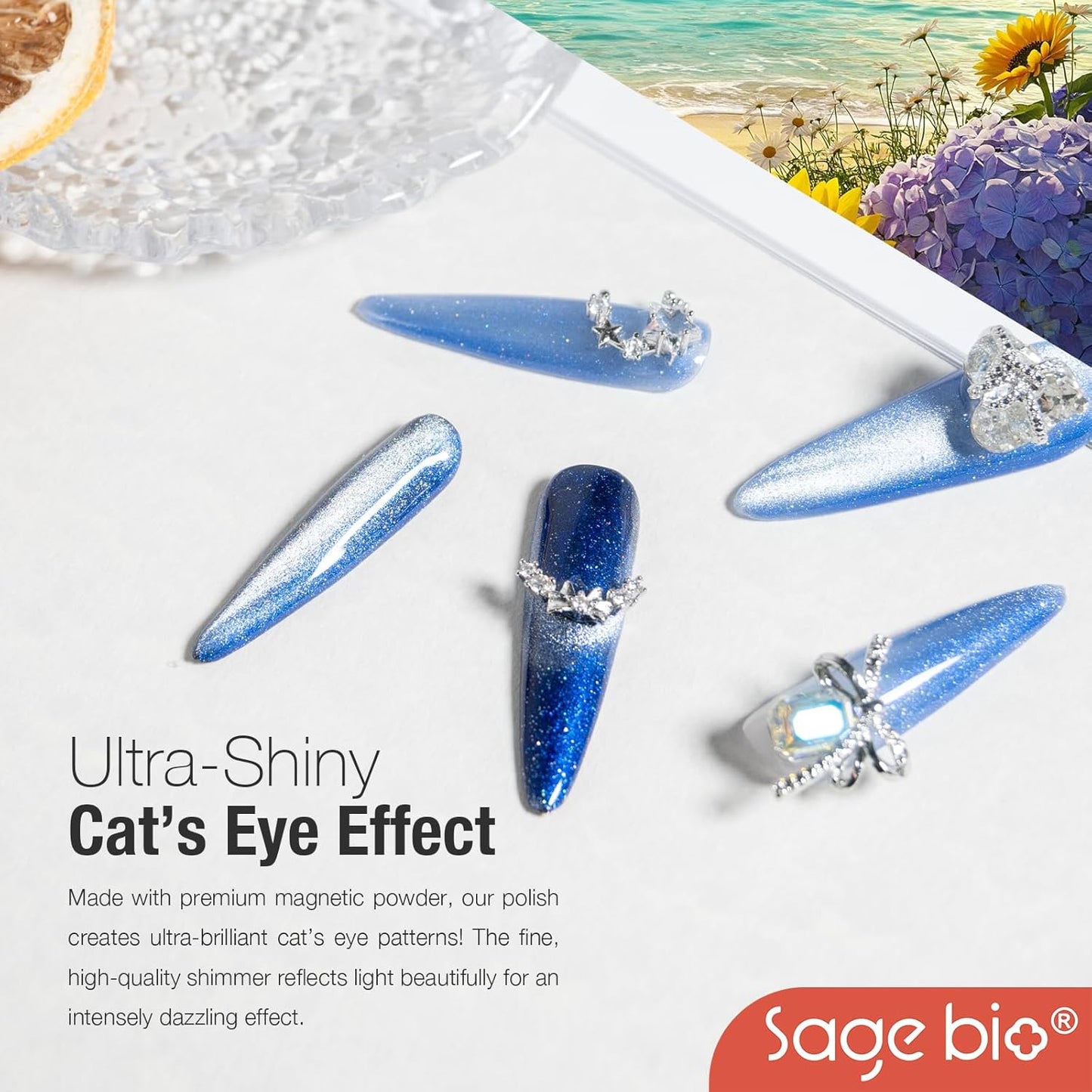 Cat Eye Gel Nail Polish, 15ml Magnetic Gel, High-Gloss Finish, Long-Lasting, DIY Manicure Kit with Magnet Stick, Stunning 3D Magnetic Effect, 05