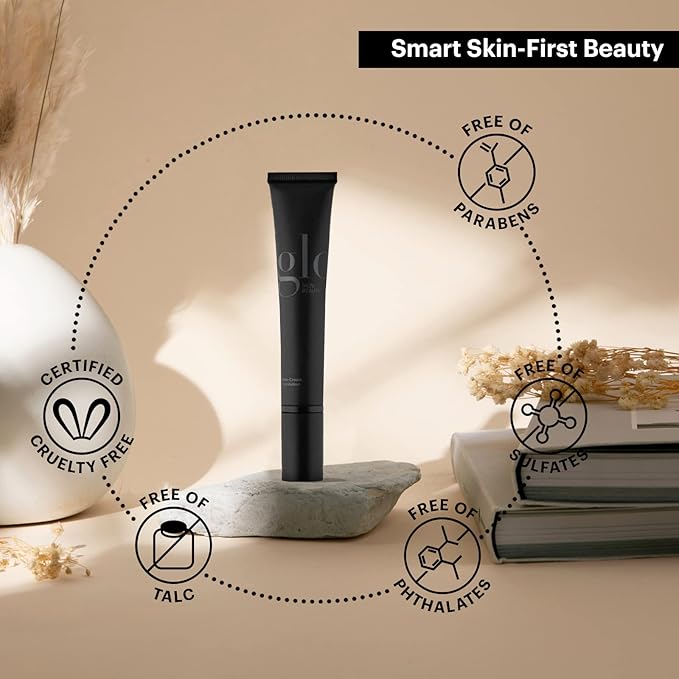 Glo Skin Beauty Satin Cream Foundation Makeup for Face, Natural - Full Coverage, Semi Matte Finish, Conceal Blemishes & Even Skin Tone