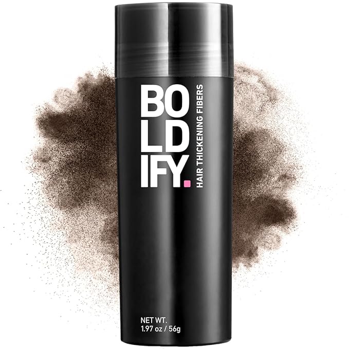 BOLDIFY Hair Fibers (56g) - Fill In Thinning and Fine Hair for an Instantly Fuller, Thicker Look - 14 Shades for Women & Men - Ash Brown