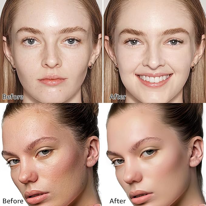 Air Cushion CC Cream Mushroom Head Foundation - Moisturizing BB Creams Foundation, Long-Lasting Waterproof Matte Concealer for Even Skin Tone (Medium Deep, 1 PCS)