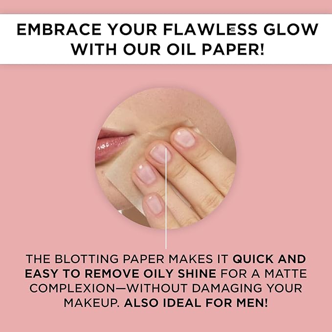 ARTDECO Oil Control Paper - Oil-Absorbing Blotting Paper - Gives Your Complexion a Matte Finish - Refill Pack with 100 Sheets - For Makeup - For Oily Skin - Easy Take Out Design - Face Wash - 100pcs