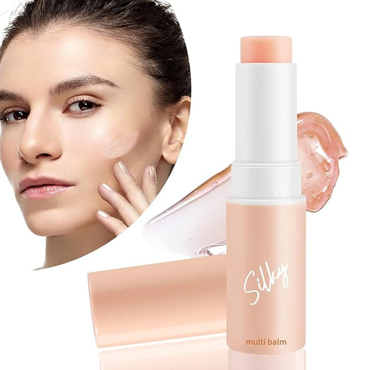 Boobeen Multi Moisturizer Balm Stick for Face, Moisture Balm Makeup Pen for Body, Hydrating Primer for Dry Skin Care,Glossy