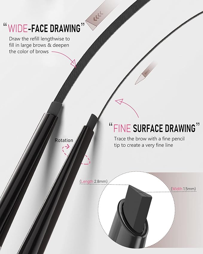 Black Eyebrow Pencil - Women's Waterproof Brow Pencils