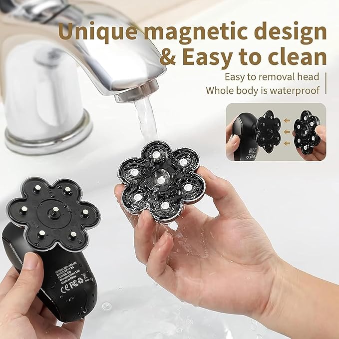 Head Shavers for Bald Men: 5-in-1 Electric Razor - IPX7 Waterproof Shaving Grooming Kit for Balder - Turbo Speed & Precision Blades