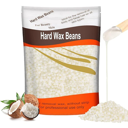 Hard Wax Beads for Hair Removal, Wax Beans for Sensitive Skin, 300g (10 Oz)/bag (Coconut), Unisex, Full Body Waxing, Painless and Effective for Sensitive Skin Hair Removal
