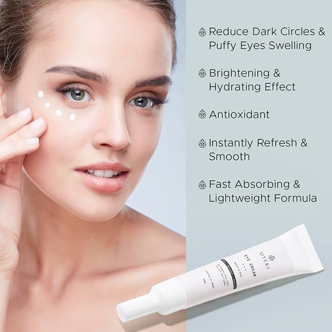 Japanese Anti Aging Firming Eye Cream - Anti Wrinkles & Puffiness - Minimize Bags Under Eyes Fine Lines & Dark Circles - Hydrating and Brightening with Collagen & Arginine (0.35 Fl Oz -10 g)