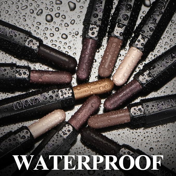 Brown Eyeshadow Stick Makeup 6PCS Set, Neutral Eyeshadow Palette Metallic Shimmer Matte Cream Eye Shadow Eyeliner Brightener Pencil Crayon - TAUPE MAUVE