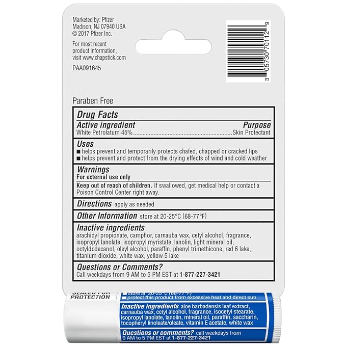 ChapStick Original Lip Care Bundle – Moisturizer 2-in-1 Lipcare SPF 15 with Aloe and Vitamin E + Classic Lip Balm, 0.15 Ea (2 Piece Set)