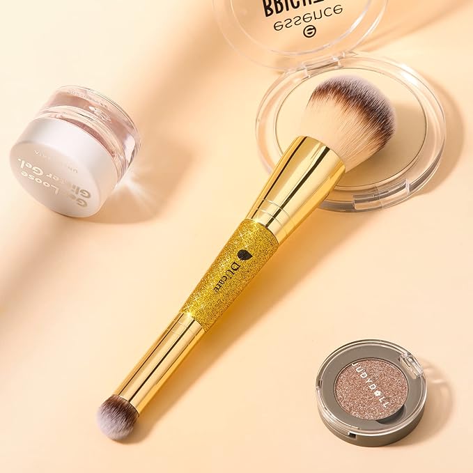 DUcare Powder Concealer Brush Foundation Makeup Brushes Double Ended Perfect for Rounded Taperd Liquid, Cream, Powder,Blending, Buffing
