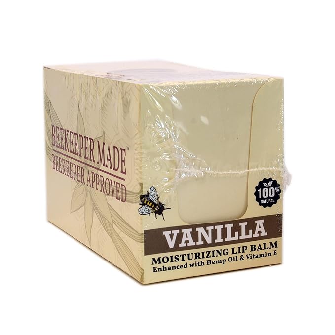 Beeswax Bulk Lip Balm, 40 Count | For Men, Women, and Children. Great for Gifts, Showers, & More (Vanilla)