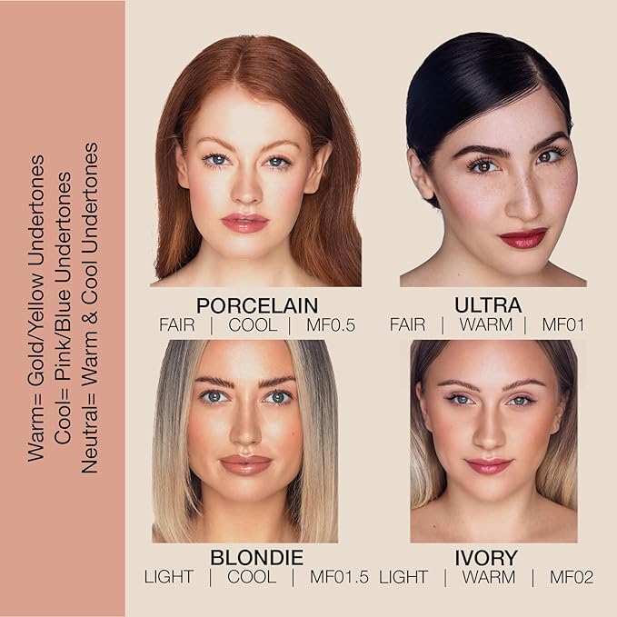 bellapierre Mineral Foundation SPF 15 - Loose Powder Foundation | Vegan & Cruelty Free Natural Makeup | Full Coverage Matte Finish | Hypoallergenic | Oil & Talc Free - 0.32 Oz - Acorn