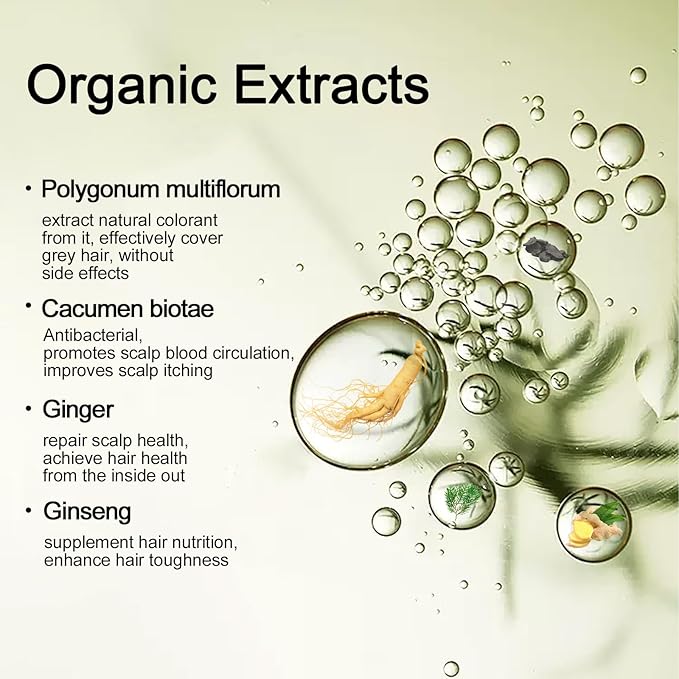 Hair Dye Shampoo, Gray Hair Coverage Dye Shampoo, Hair Color Shampoo for All Hair Types, Champu Para Canas, Suitable for Home and Salon (Light Brown)