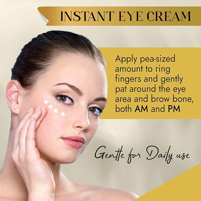 Imadini Natural Eye Wrinkle Cream, Remove Eye Bag Dark Circles, Reduce Puffiness & Eye Wrinkle, Ideal Eye Bag Cream For Both Men & Women– 8ml