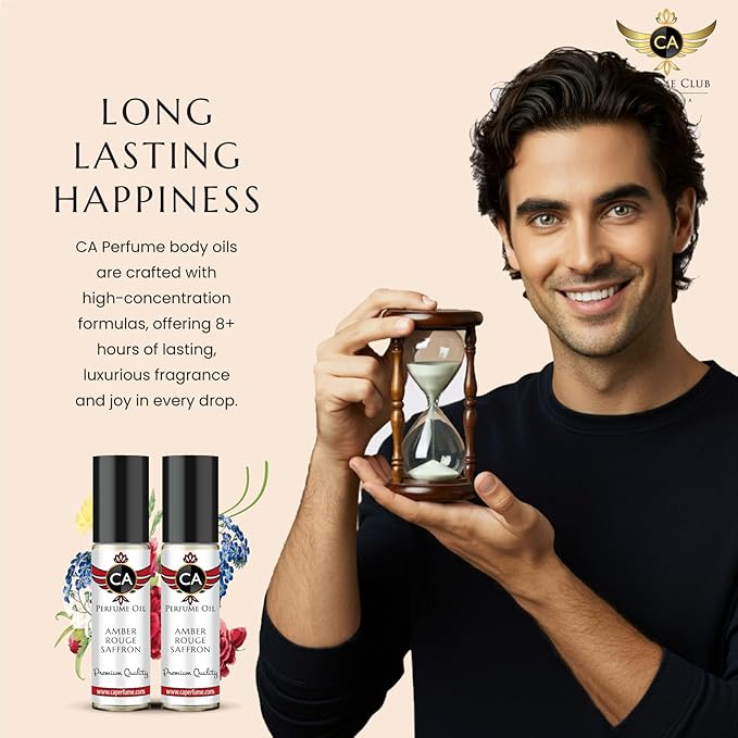 CA Perfume Impression of Chanova Blue For Men Perfume Body Oil Roll-On 0.3 Fl Oz/10ml