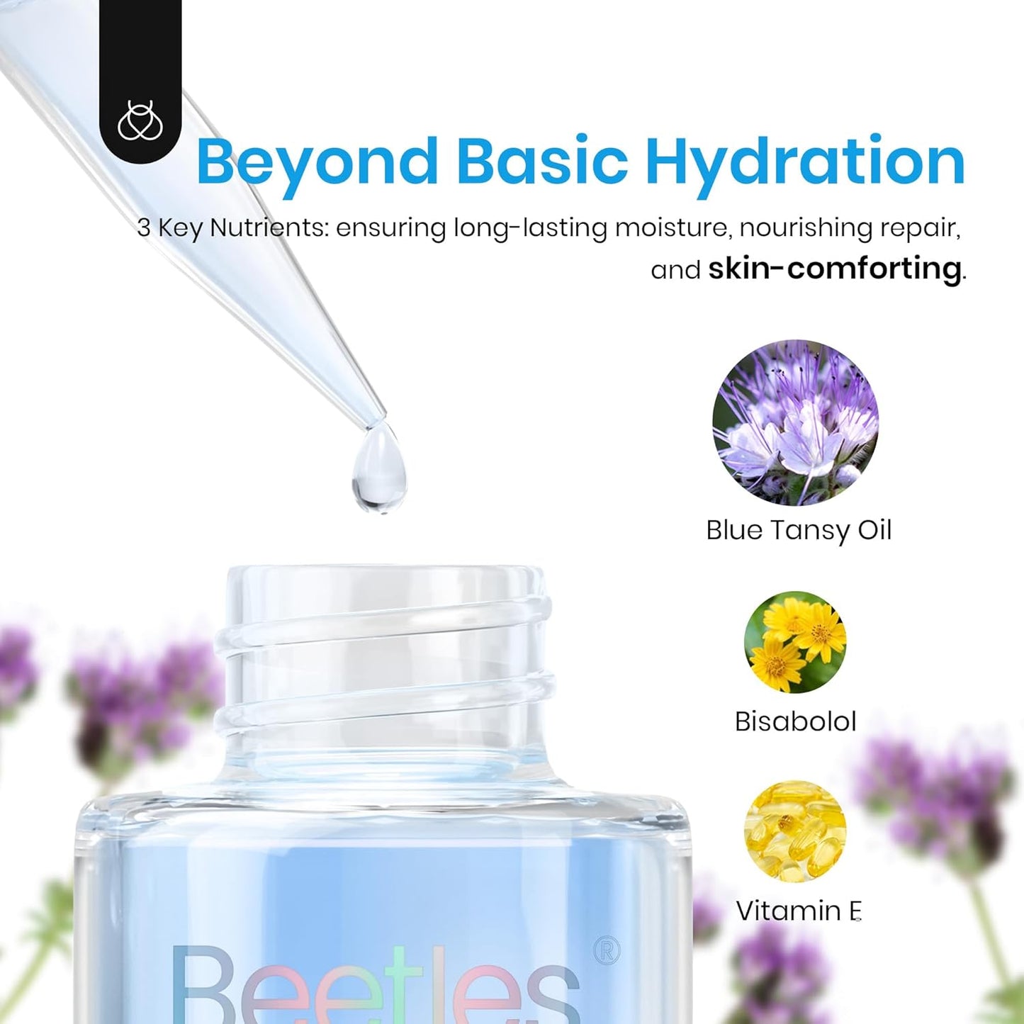 Beetles Cuticle Serum for Nail 20ml Nail Care Cuticle Repair Oil with Jojoba Oil & Vitamin E Nail Growth Remedy for Damaged Skin & Thin Nails Spa and Hand Manicure Essentials Gift For Women Girls