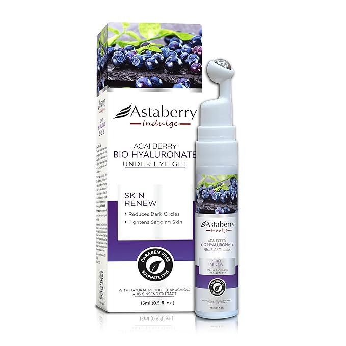 Acai Berry Under Eye Cream For Dark Circles And Puffiness – Hyaluronic Acid, & Retinol Repairs Fine Lines, Wrinkles & Bags Under Eye Area
