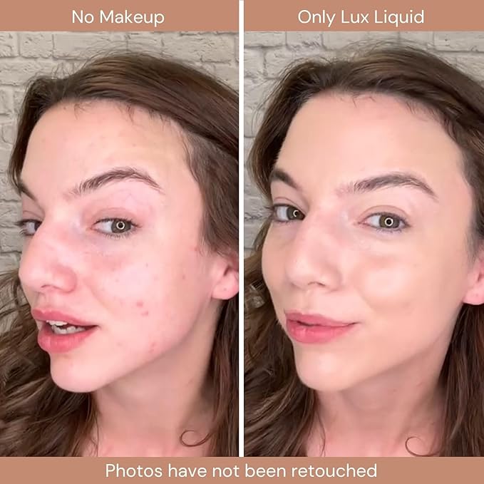 Organic Aloe-Based LUX Liquid Foundation, Natural Vegan Gluten-Free Made in USA, Maple