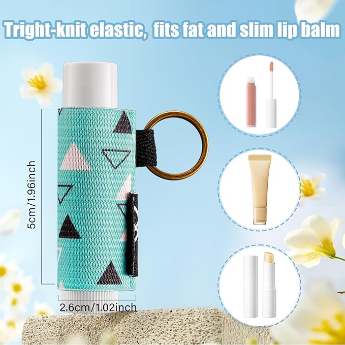 WK IEASON Lip Balm Holder Keychain Bulk Chapstick Holder Key chain