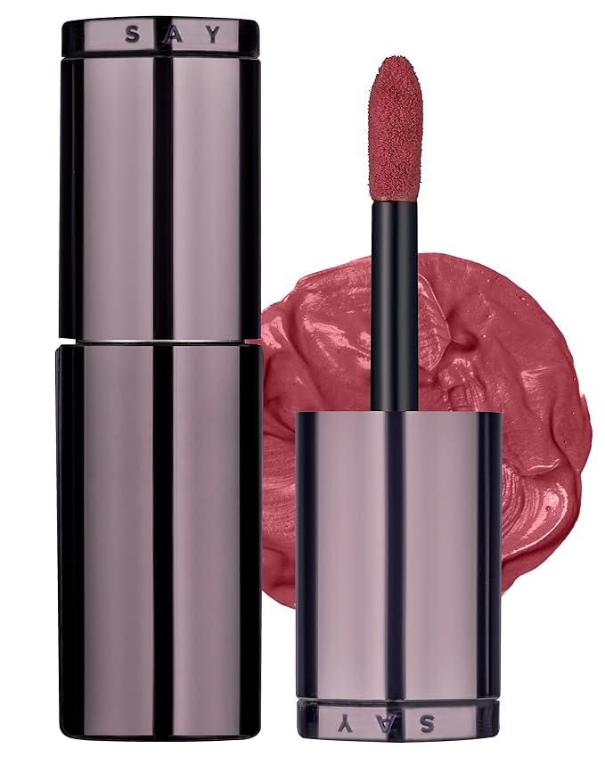 HEVVYMAKEUP Blurring Effect Lip Tint - Airy Velvet Matte Lips - Vegan, Longwear, Vibrant, Buildable Creamy Soft Texture - Korean Lip Makeup, Sweet Rosy, 0.13 fl.oz.
