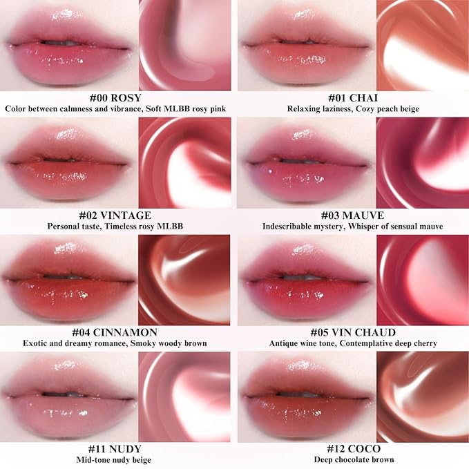 BBIA Glow Tint – Lip Plumping Volumizing Glossy & Glowy Lip Stain Naturally Moisturizing Comfortable Texture Lightweight Long-Lasting Vivid Color Non-Sticky Korean Makeup (05 VIN CHAUD, Pack of 1)