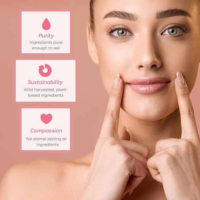 Natural Lip Butter Lip Balm - Mint - Pure Enough to Eat - Made With Just 6 Vegan Ingredients - Moisturizing Lip Care for All Day Hydration (4-Pack)