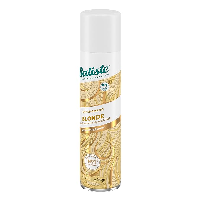 Batiste Dry Shampoo for Blonde Hair, Refresh Hair and Absorb Oil Between Washes, Waterless Shampoo for Added Hair Texture and Body, 5.71 oz