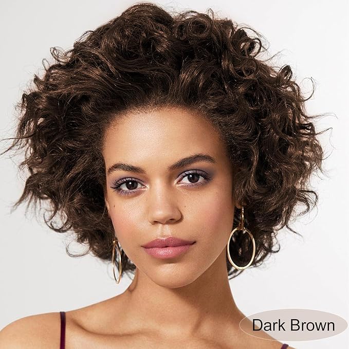 Hair Dye Shampoo, Gray Hair Coverage Dye Shampoo, Hair Color Shampoo for All Hair Types, Champu Para Canas, Suitable for Home and Salon (Dark Brown)