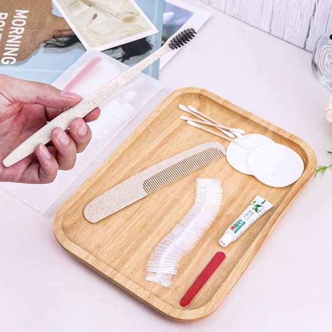 Hygiene Kit, Hygiene Kit Bulk, Travel Hygiene Kit with Toothbrush, Toothpaste, Care Package, Comb, Shower Cap, Individually Packed, Suitable for Hotel, Home, Camping, Travel (20-Pack)