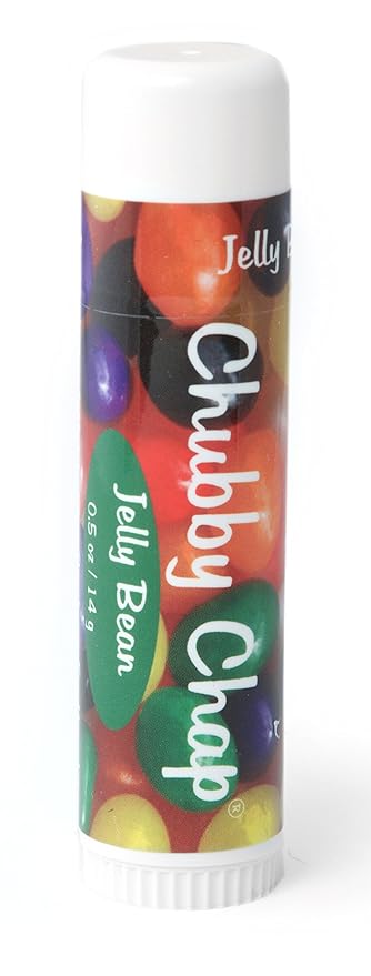 Chubby Chapstick - One (1x) Large Jumbo Chapstick Natural Chapstick - .5 Ounce Lip Balm (Jelly Bean)