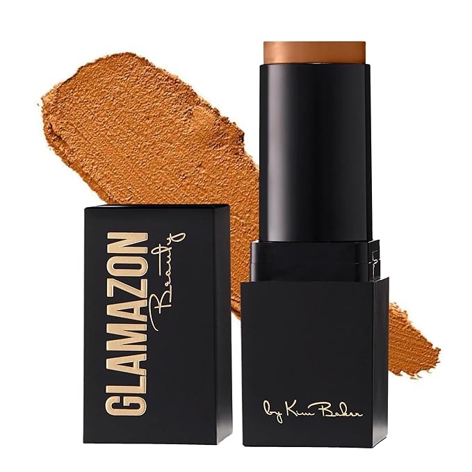 Glamazon Second to None Foundation Stick, Bronze Sable, Light-to-Full Coverage, Weightless Makeup With a Glowy Natural Finish