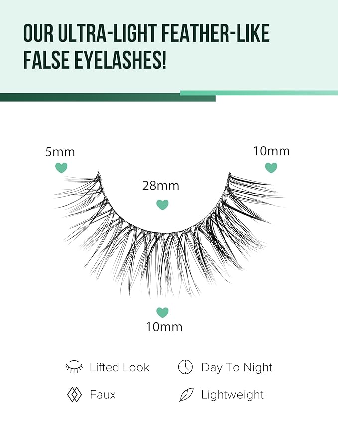 Cat Eye Lashes Wispy False Eyelashes Natural False Lashes Fox Eye Lashes Pack Demi Wispies Eyelashes Thick Mink Lashes Wispy Fake Lashes 7 Pairs