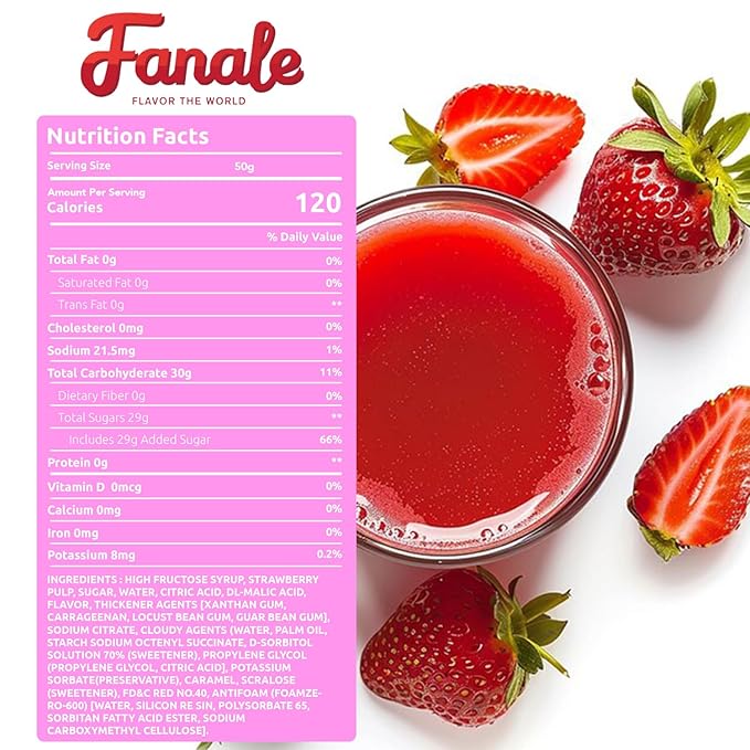 Fanale Premium Watermelon Bubble Tea Flavoring Powder | Perfect for Baking, Smoothies, Desserts and Drinks | Instant Flavoring Powder for Boba Milk Tea - 2.2 Pounds (Pack of 20).