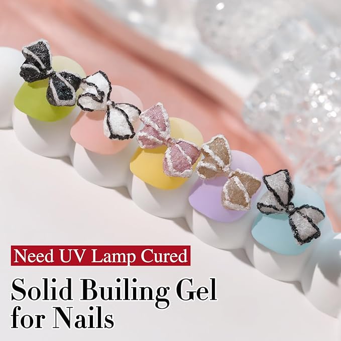 Double Rhythm 3D Nail Gel Solid Sculpting Gel for Nail Art Non-Sticky Hard Gel for Building Carving Molding Nail Extension Soak Off UV/LED Salon Home DIY 0.5 Oz (Gypsum Pink Purple)