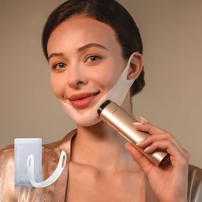 AMIRO Eye Mask, V-Face Mask & 70ml Preparation Gel Set for R3 Turbo Facial Device - Complete Kit for Eye Rejuvenation & Facial Lifting