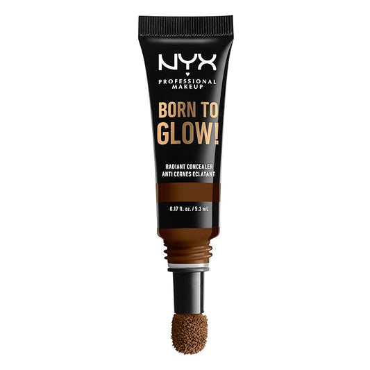 NYX PROFESSIONAL MAKEUP Born To Glow Radiant Concealer, Medium Coverage - Walnut