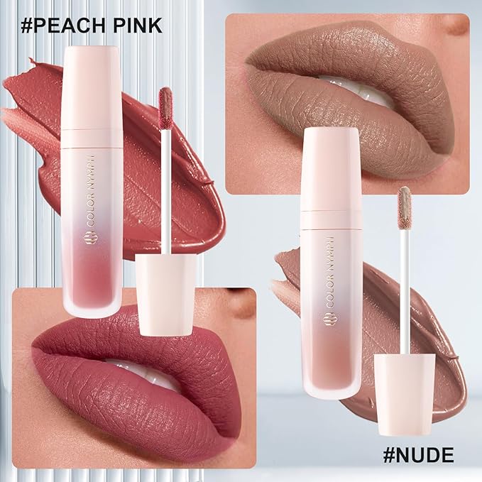 Color Nymph Makeup Kit for Girls Beginner Makeup Gift Set with Portable Bag Include 2 Color Lip Gloss, Eyeshadow Pen, Blush & Contouring, Highlight, Mascara, Eyebrow Pencil