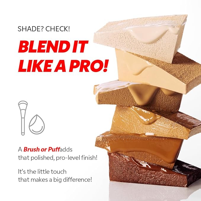 TIRTIR Mask Fit Red FoundationㅣLong Lasting Flawless Coverage, Energy Essence, Lightweight, Hydrating, Pore-Blurring, Breathable Satin Finish, Makeup, Radiant Skin, #33N Macchiato, 1.01 Fl Oz