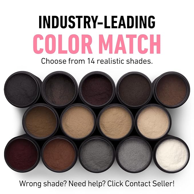 BOLDIFY Hair Fibers (12g) - Fill In Thinning and Fine Hair for an Instantly Fuller, Thicker Look - 14 Shades for Women & Men - Medium Blonde