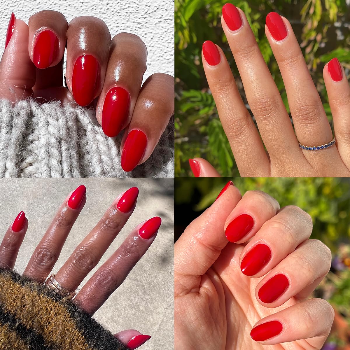 Olive & June Quick Dry Nail Polish | Instant, Fast-Drying, Smudgeproof Color | 15-free, Vegan, Cruelty-Free Formula | Lasts up to 5 Days | Salon-Quality Manicure, Pedicure at Home | Smooch Scarlet Red