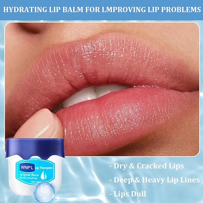 Lip Balm Set, 6Pcs Fruit Moisturizing Lip Balm, Lip Moisturizer Tinted Lip Balm, Hydrating Lip Balm For Reduce Lip Wrinkles, Dead Skin, Dry & Chapped, Cute Lip Balm Set For Women