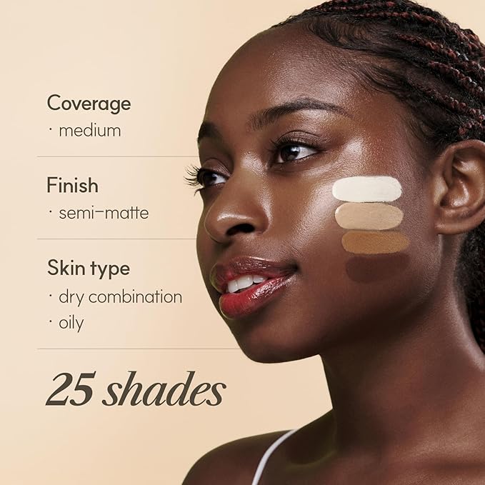 THE FACE SHOP Ink Lasting Liquid Foundation, Full Coverage, 72‑Hour Wear Semi‑Matte Finish, Makeup with Bakuchiol, C110 Apricot Beige, 0.84 Fl. Oz.