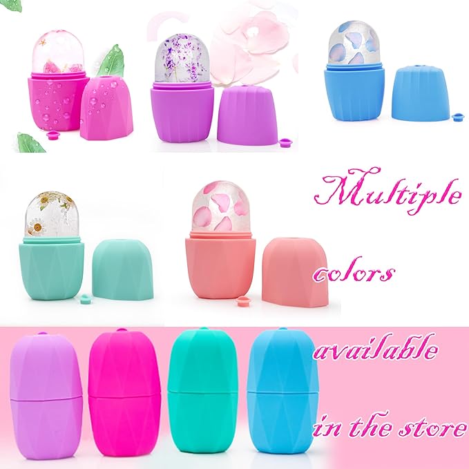 Ice Facial Cube Facial Beauty Ice Roller Skin Care Tools Ice Roller for Face and Eye Silicone Ice Mold for Face Beauty Ice Face Roller