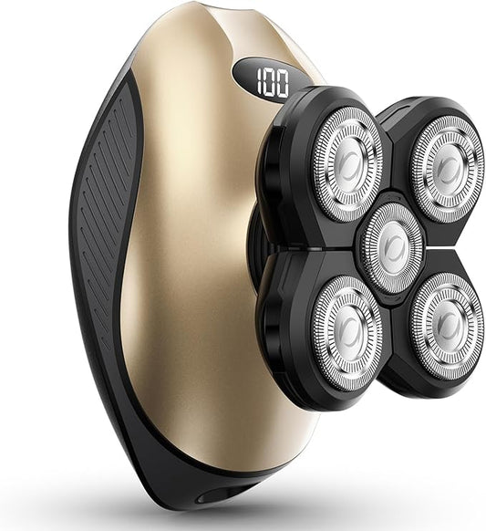 Electric Razors for Women, 5-in-1 Rechargeable Body Shaver - Waterproof Wet Dry Hair Remover - Trimmer for Lady Face Underarms Legs