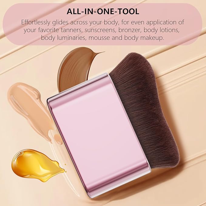 docolor Self Tanner Brush Body Makeup Brush for Flawless Face and Body Makeup, Sunless Tanner Blending Brush Body Brush for Self Tanner, Bronzer, Foundation, Vegan & Cruelty Free